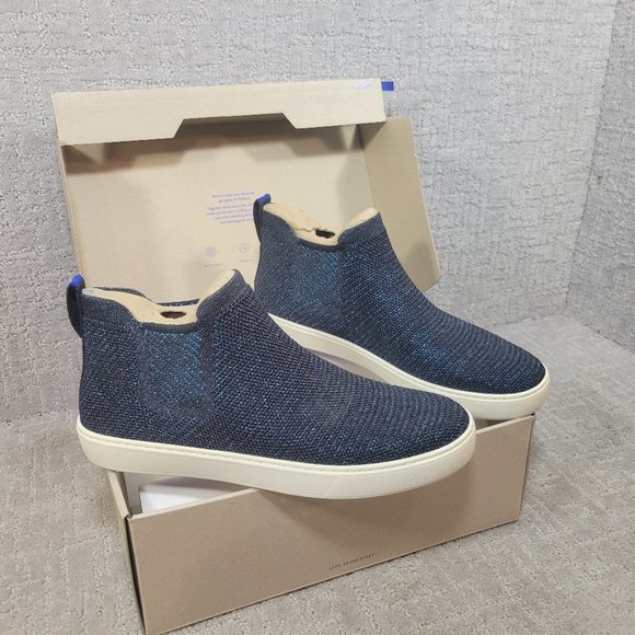 Rothy's Shoes - Rothy's The Chelsea Women's Size US 11.5 Metallic Lattice Ankle Boots Shoes